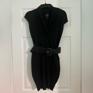 2b Bebe black short sleeve sweater dress